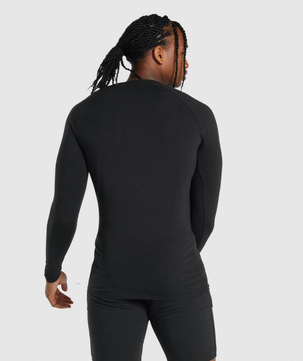 Panske Mikiny Gymshark Critical 2.0 Long Sleeve Čierne | QC3720415